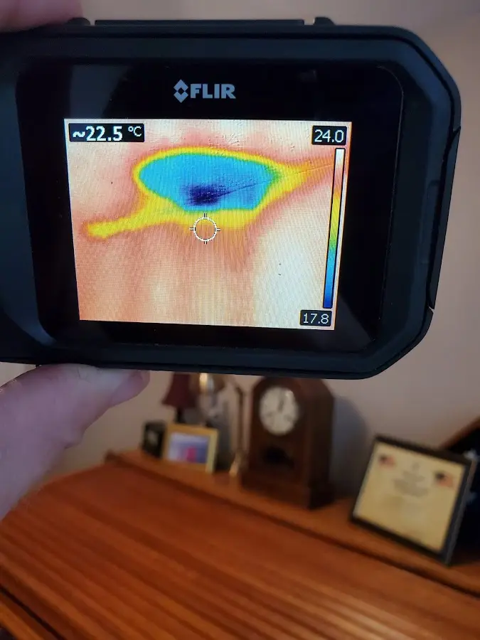 Thermal imaging inspection for water damage in Granville