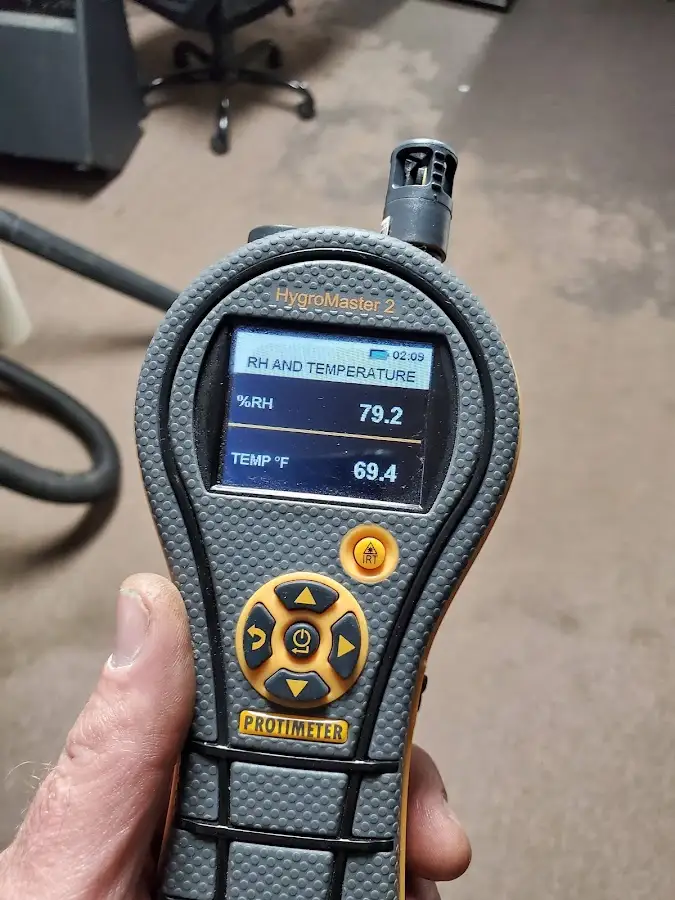 Moisture meter humidity assessment for Fire & Smoke Damage Restoration in Granville